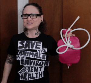 Emily Moran Barwick of Bite Size Vegan  as The Activist