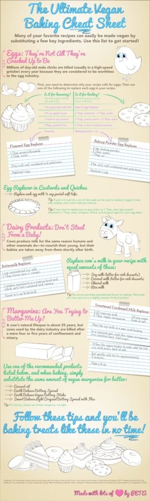Large Vegan Cheat Sheet for Baking